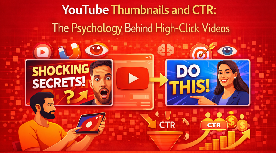 YouTube Thumbnails and CTR: The Psychology Behind High-Click Videos